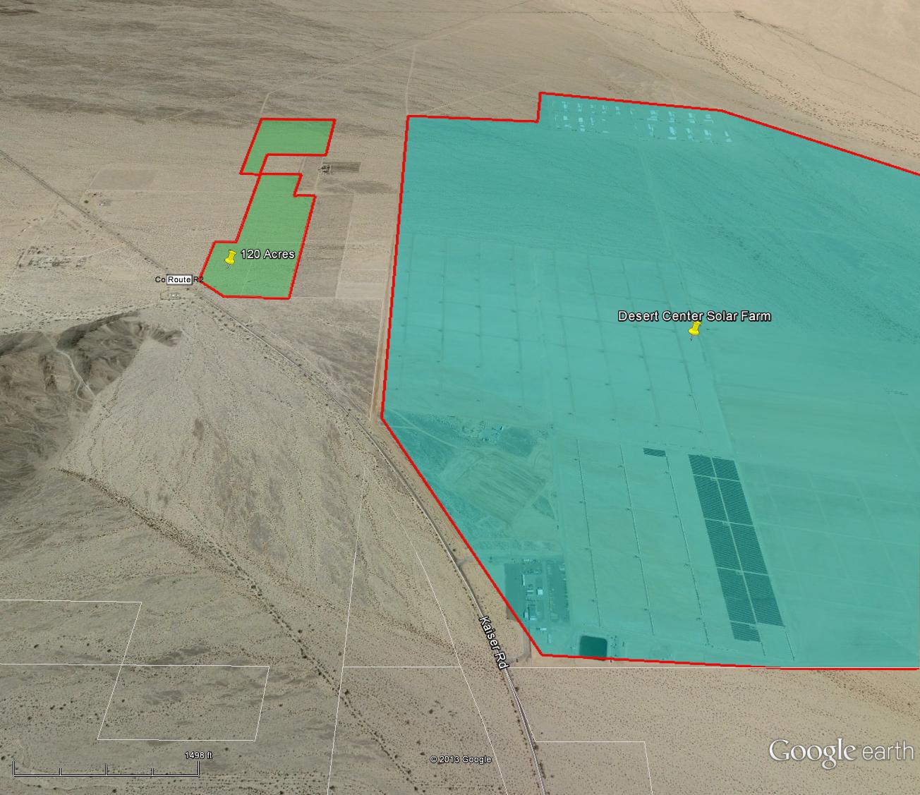 133.36 Acres off Kaiser Rd. Desert Center, CA 92239